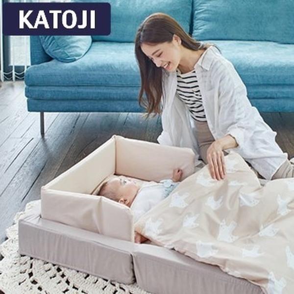 数量限定】 KATOJI 折りたたみベビー組布団 スノークリスタル フィット