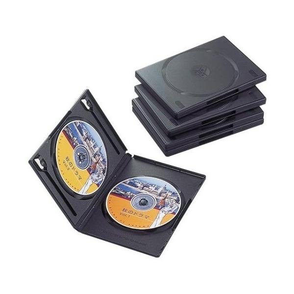 DVDg[P[X ELECOM GR CCD-DVD05BK 2[ 5g ubN
