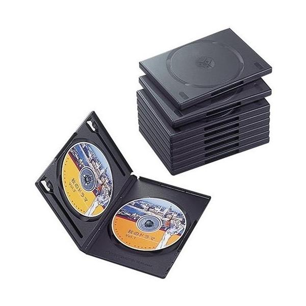 DVDg[P[X ELECOM GR CCD-DVD06BK 2[ 10g ubN