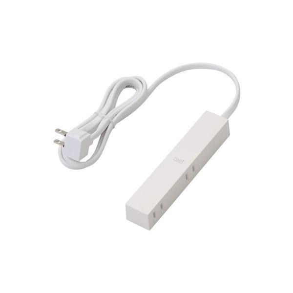 �}���`�^�b�v ELECOM �G���R�� AVT-D3-2415WH ������C���e���A�d���^�b�v ���I�b�g 4�� 1.5m �z���C�g
