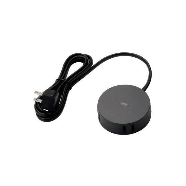 �}���`�^�b�v ELECOM �G���R�� AVT-D4-2415BK ������C���e���A�d���^�b�v ���I�b�g�ی^ 4�� 1.5m �u���b�N