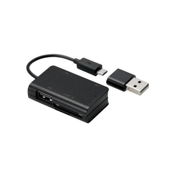 [_C^ ELECOM GR MRS-MBH10BK X}zE^ubgp microBP[u SD+microSD+USBAX ubN