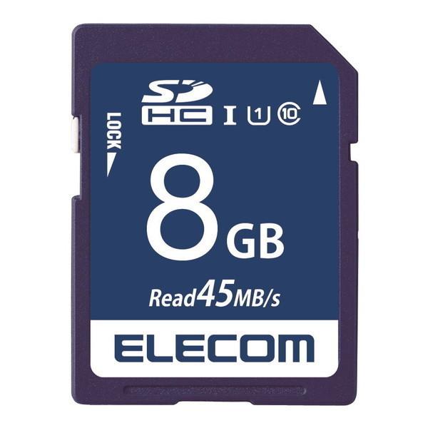 SDJ[h ELECOM GR MF-FS008GU11R SDHCJ[h f[^T[rXt UHS-I U1 45MB/s 8GB