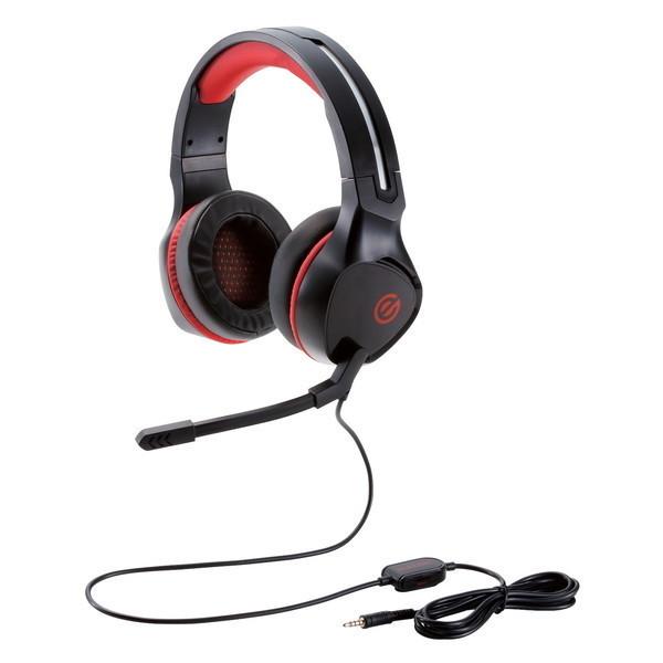 �Q�[�~���O�w�b�h�Z�b�g ELECOM �G���R�� HS-G01BK �����I�[�o�[�w�b�h 4�Ƀ~�j�v���O 50mm�h���C�o �Ɍ��C���[�p�b�h �R���g���[���t�� �u���b�N ���[�J�[����