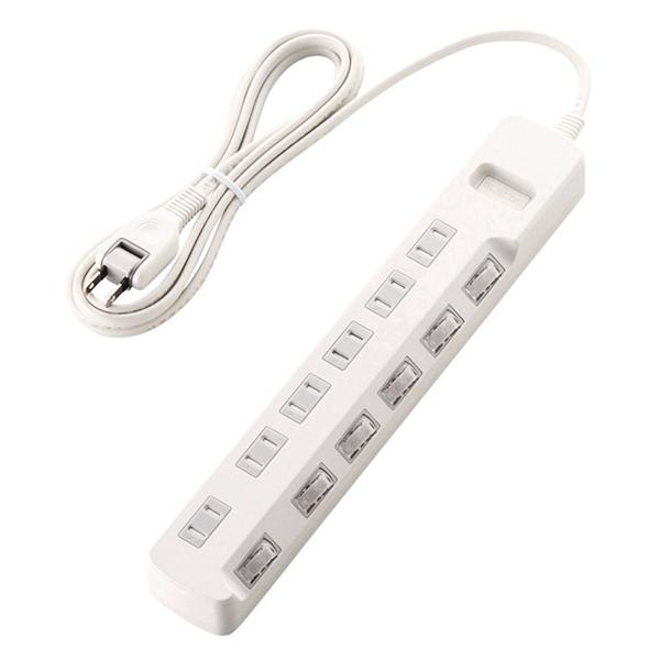 ELECOM T-K6A-2625WH �z���C�g T-K6A-26�V���[�Y �ق���h�~�V���b�^�[�t ���K�[�h�^�b�v 6�� 2.5m ���[�J�[����
