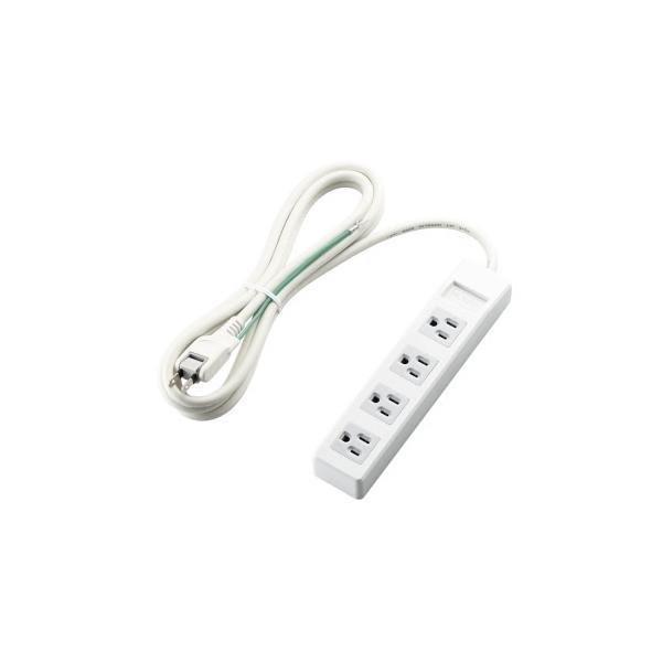 �}���`�^�b�v ELECOM �G���R�� T-T1B-3425WH 3pin�^�b�v �}�O�l�b�g�t 4�� 2.5m �z���C�g