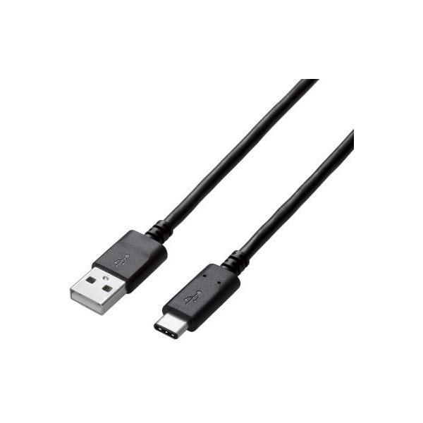 USB�P�[�u�� ELECOM �G���R�� U2C-AC40NBK USB2.0�P�[�u�� A-C�^�C�v �F�ؕi 3A�o�� 4.0m �u���b�N