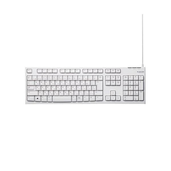 ELECOM TK-FCM064WH/RS zCg USB/PS2ڑL[{[h({E108L[)