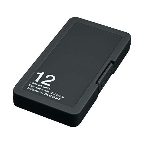 J[hP[X ELECOM GR CMC-SDCPP12BK CfbNX䎆t SD6+microSD6[ ubN