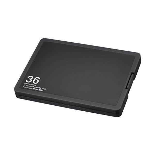 J[hP[X ELECOM GR CMC-SDCPP36BK SDJ[h18+microSDJ[h18 ubN