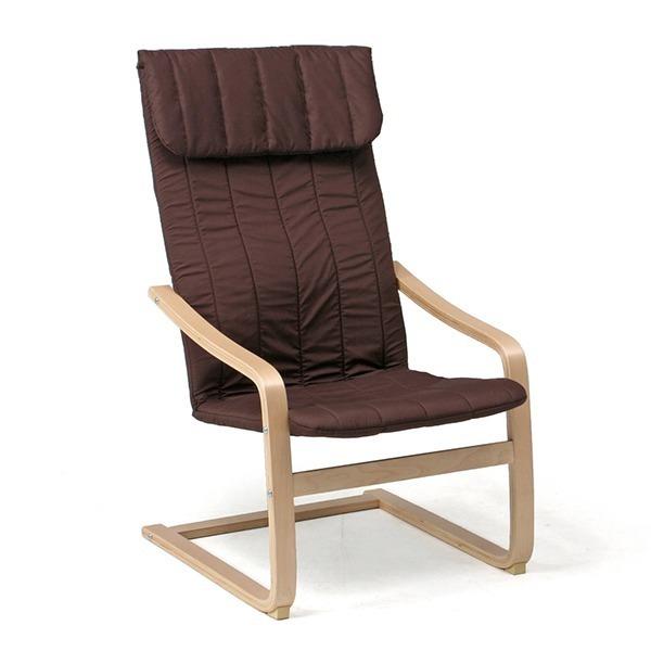 他サイト： 不二貿易 84056 ブラウン リラックスチェアー スリム メーカー直送の商品画像