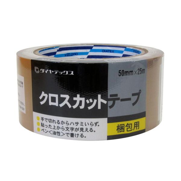 ダイヤテックス パイオラン クロスカットテープ 50mm×25m ベージュ 