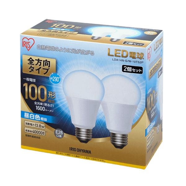 �A�C���X�I�[���} LDA14N-G/W-10T52P ECOHiLUX LED�d���iE26�����E100W�����E1600lm�E�����F�j 2��