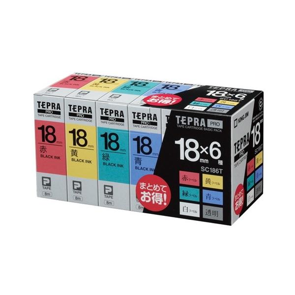 KING JIM 1318-SC186T �e�v��PRO�e�[�v �x�[�V�b�N�p�b�N18mm