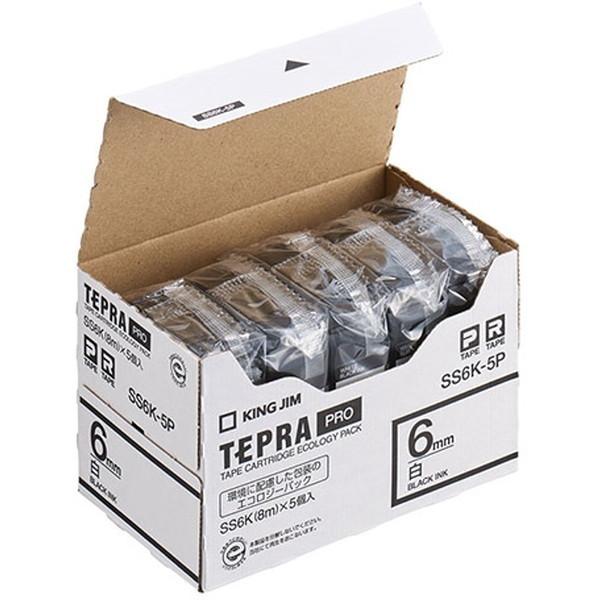KING JIM SS6K-5P �e�v��PRO�e�[�v�J�[�g���b�W �G�R�p�b�N �� ������ 6mm�� 5��