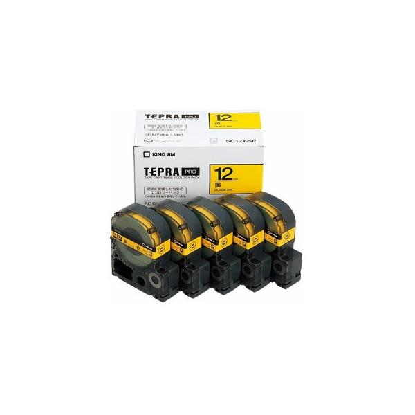 KING JIM 1318-SC12Y-5P PROe[vGRpbN 12mm  5