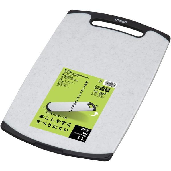 他サイト： トンボ まな板 抗菌 耐熱 食洗機対応 おこしやすい すべりにくい LL 縦44×横27.5×厚さ0.8cm ラバー付き 石目調 新輝合成の商品画像
