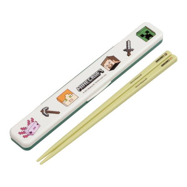 他サイト： スケーター ABC3AG マインクラフト エクスプローラー モア 箸 箸箱 セット (18cm 日本製 抗菌 銀イオン Ag+ 大人用)の商品画像