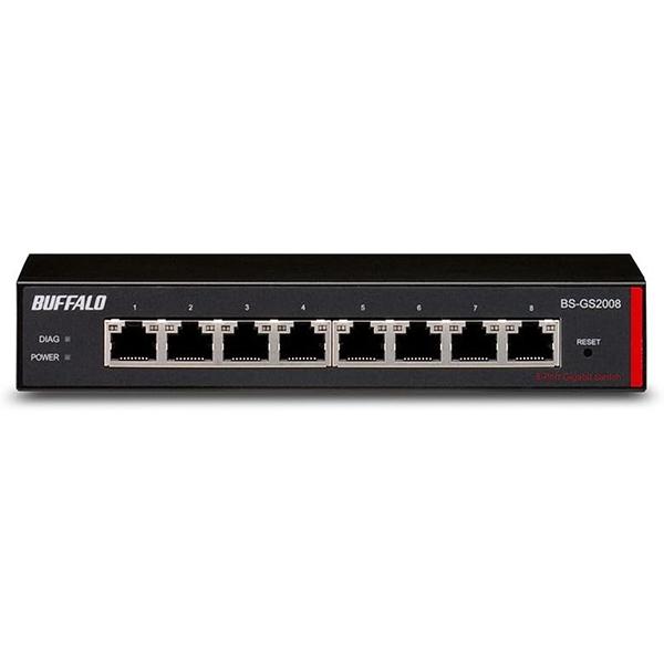 その他 BUFFALO BS-GS2008 BUFFALO BS-GS2008 レイヤー2 Giga スマートスイッチ 8ポート
