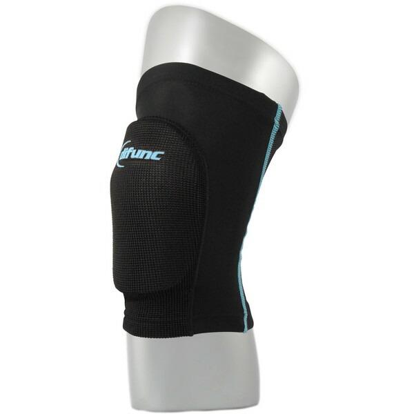 他サイト： difunc D&amp;M トリコットニーパッド 膝サポーター 10mm厚パッド ブラック/ターコイズ L D811 97 L 男女兼用 バレーボール用の商品画像