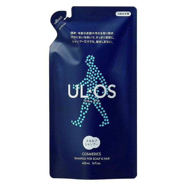 【6個】ウルオス シャンプー 詰め替え UL・OS ウルオス 薬用スカルプシャンプー 詰め替え用 420ml (×2