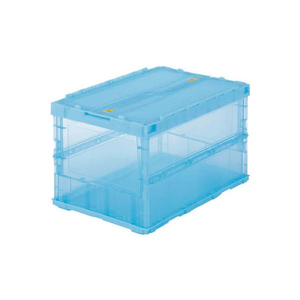 TRUSCO TSK-C50B-B �u���[ ���^�܂肽���݃R���e�i�X�P�� 50L���b�N�t�^�t