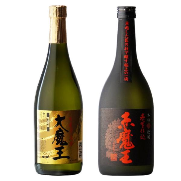 魔王 焼酎 ２本 木箱入り ご贈答品 正月  鹿児島 いも焼酎　酒　２本セット 薩州 赤兎馬 地域別 送料無料 赤魔王720 +大魔王720 720ml合計2