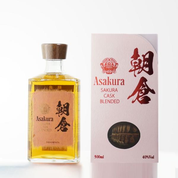 送料別 朝倉 SAKURA CASK BLENDED 40度 500ml 篠崎 桜樽 麦焼酎