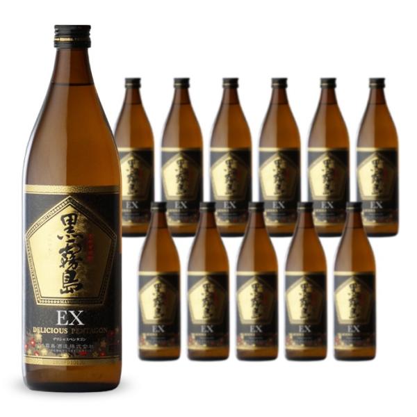 霧島酒造 黒霧島EX デリシャスペンタゴン 芋焼酎 25度 900ml瓶 12本