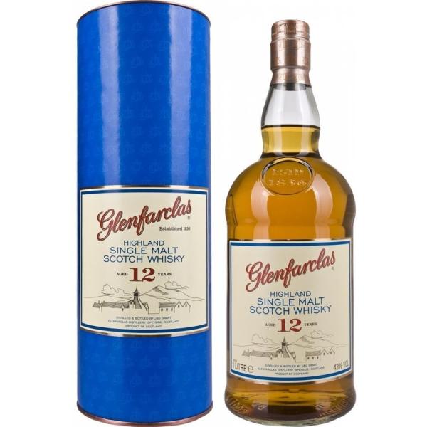【2本】Glenfarclas グレンファークラス12年 ウイスキー1000ml グレンファークラス12年 箱入 並行輸入品 43％ 1000ml 1L モルト