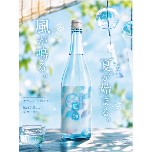 今代司 風鈴 夏限定 純米原酒 1800ml 日本酒 新潟 今代司酒造 夏の限定