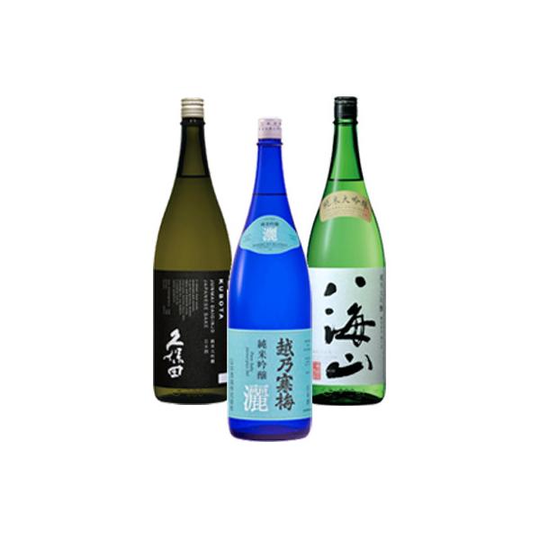 他サイト： 父の日 飲み比べセット 久保田 純米大吟醸/越乃寒梅 灑 純米吟醸/八海山 純米大吟醸 720ml 3本 ギフトBOX入の商品画像