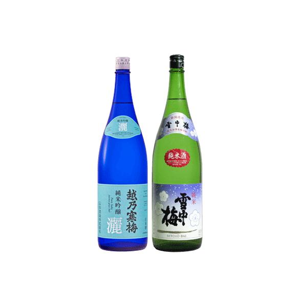 越乃寒梅 日本酒 飲み比べセット 灑 純米吟醸/雪中梅 純米/1800ml 2本