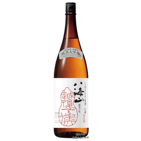 「八海山　純米大吟醸しぼりたて原酒　越後で候　赤越後」は、年に１回、12月限定で発売される純米大吟醸のしぼりたての生原酒です。通常品とは全く異なる規格で仕込んだ純米吟醸のしぼりたて原酒です。八海山が培った技術のもと、長期低温発酵にて丁寧に仕...