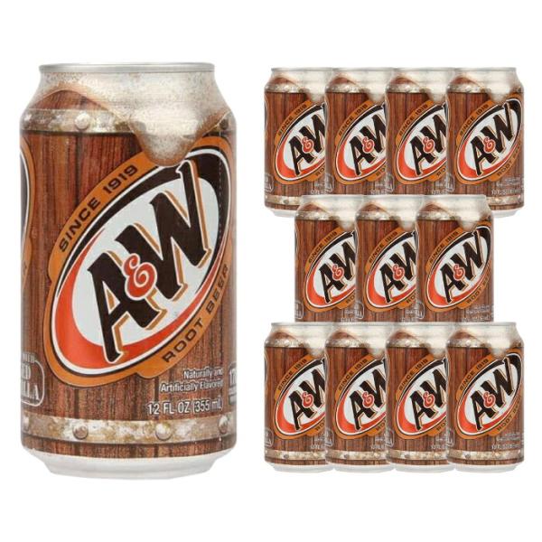 A&W ルートビア 355ml 12本セット 炭酸飲料 ソーダ