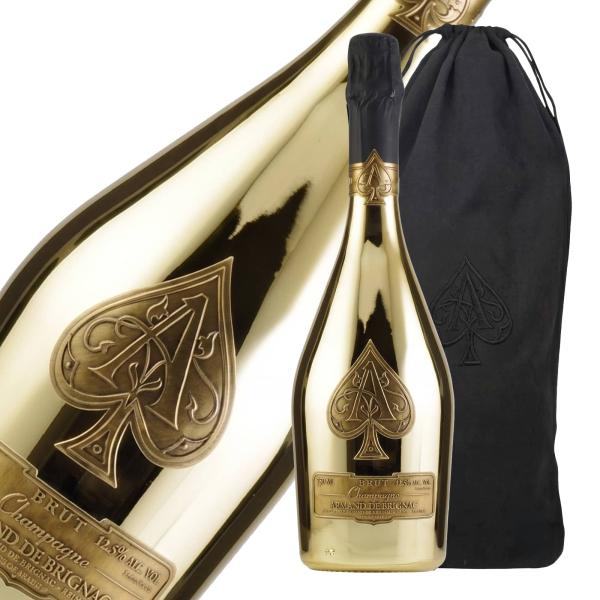 アルマンド ブリニャック ゴールド シャンパン 750ml 袋付 送料無料 プレステージ 高級 ギフト プレゼント 誕生日 お祝い 記念日 開店祝い パーティー