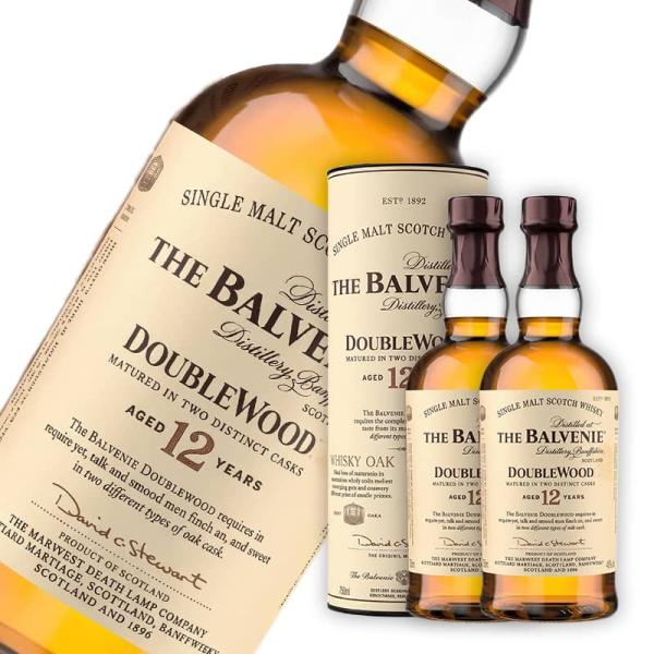 ザ バルヴェニー 12年 ダブルウッド 700ml 40度 2本セット 箱付き スコッチ ウイスキー The Balvenie DoubleWood
