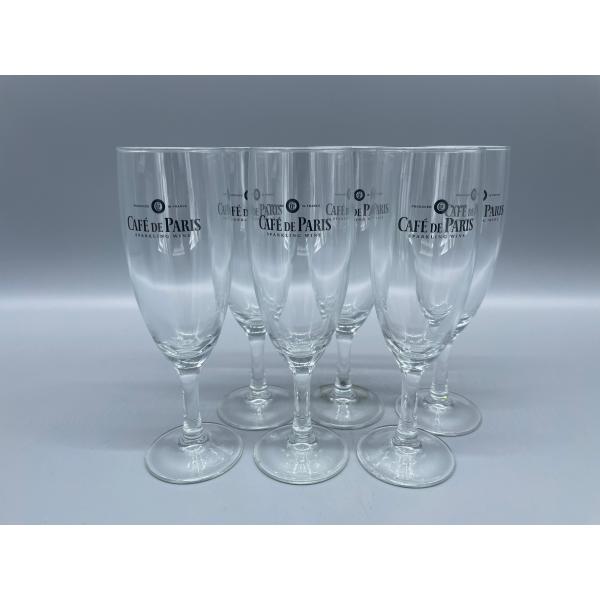 シャンパングラス カフェドパリ ロゴ入り リュミナルク フルートシャンパングラス 170ml×6脚セット