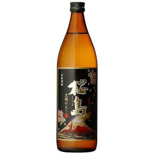 芋焼酎］20本まで同梱可 25度 黒麹仕立て 桜島 900ml瓶 1本