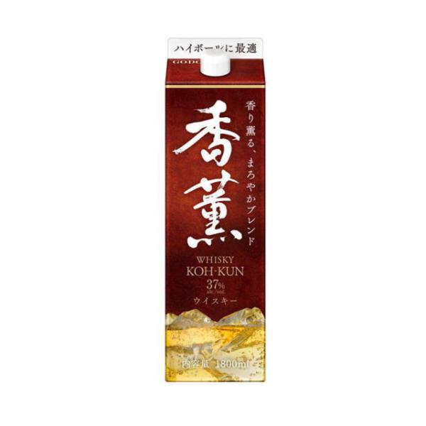 他サイト： ［ウイスキー］２ケースまで同梱可　ウイスキー　香薫　１．８Ｌパック　１ケース６本入り（1800ml　1.8リットル）合同酒精の商品画像