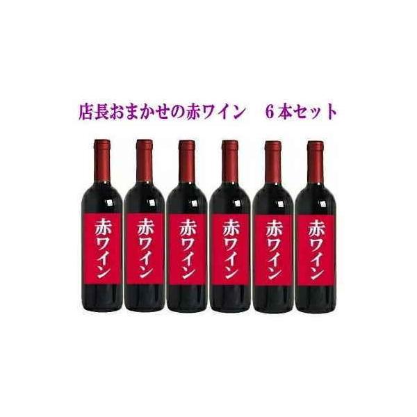 福袋 2022［ワイン］送料無料※福袋☆店長おまかせの赤ワイン６本セット ...