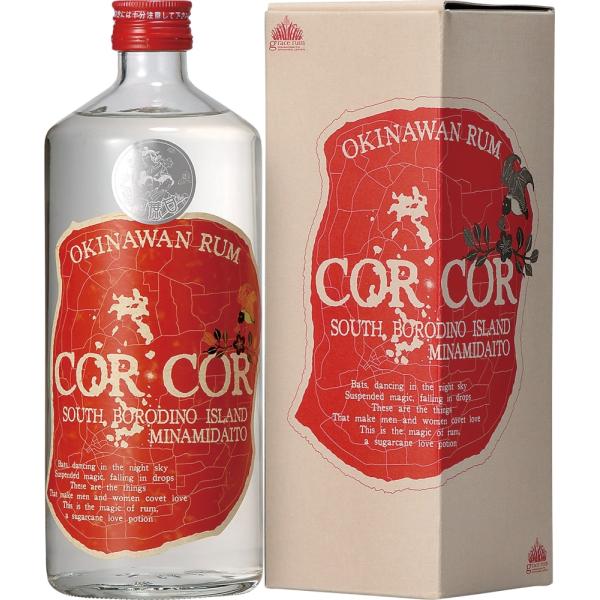 ラム コルコル CORCOR 赤ラベル 40度 720ml 沖縄県 化粧箱入