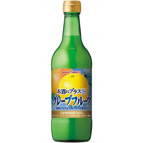 他サイト： ポッカサッポロ お酒にプラス グレープフルーツ 瓶 540ml 　食品・調味料・菓子・飲料　詰合せ10kgまで同発送　の商品画像