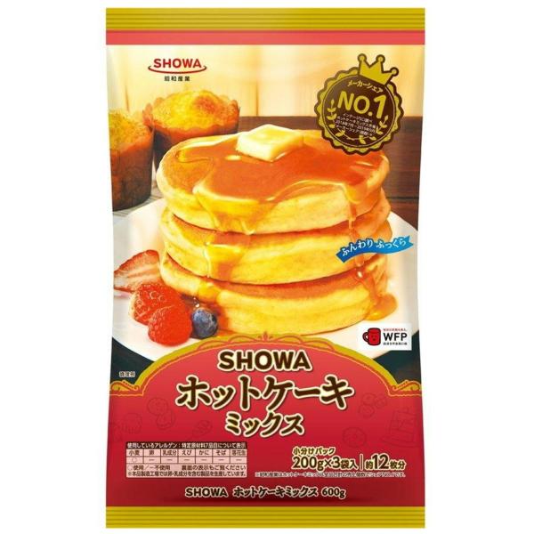 他サイト： 昭和 ホットケーキミックス 200g×3袋入 600g 　食品・調味料・菓子・飲料　詰合せ10kgまで同発送　の商品画像