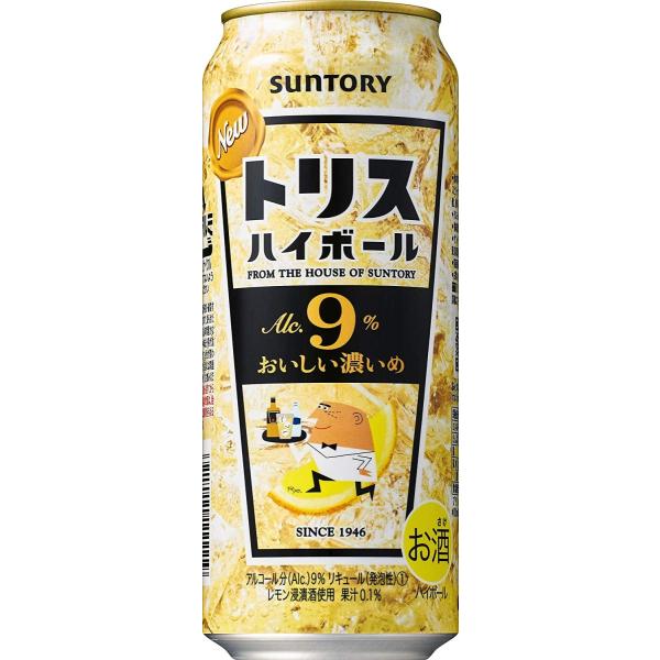 サントリー トリスハイボール 濃いめ 9度 500ml×24本 国産ウイスキー サントリー