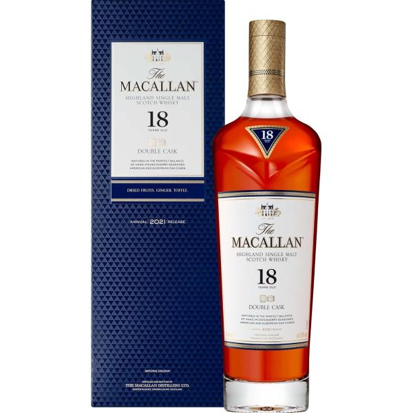 ザ マッカラン ダブルカスク ハイランド シングルモルト スコッチウイスキー 18年 43度 正規 箱付 700ml