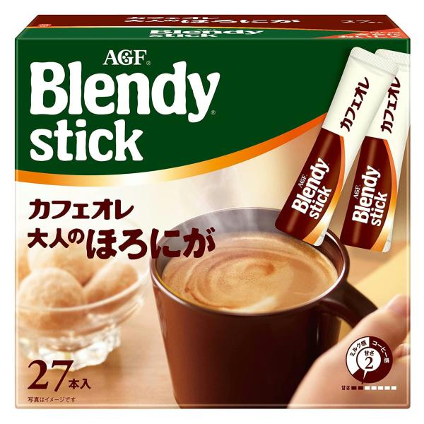 他サイト： 味の素 ＡＧＦ ブレンディ スティック カフェオレ 大人のほろにが 7.5g×24本 180g 　食品・調味料・菓子・飲料　詰合せ10kgまで同発送　の商品画像
