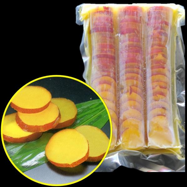 《商品説明》国産紅あずまを使用しております。1袋に約70枚入っています。1ケースは12袋です。《生（原）産地》日本《加工地》日本《保存方法》冷凍《賞味期限》製造より730日《解凍方法》冷蔵庫解凍《納品実績》《参考メニュー》重詰、弁当、バイキ...