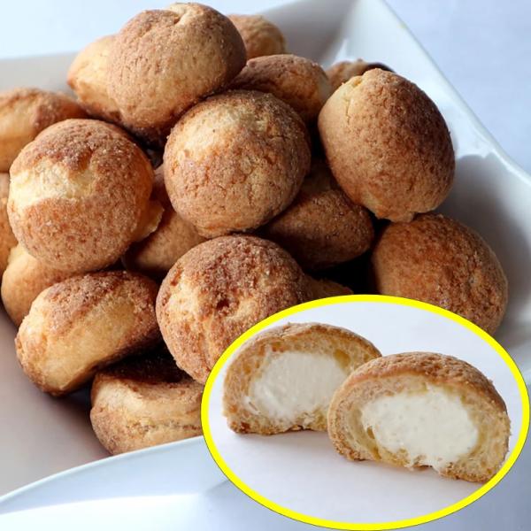 《商品説明》サクサク食感、クッキー生地の一口サイズのシュークリームです。カスタード風味のフラワーペーストとホイップクリームのミックスクリームをしっかり詰めています。デザートバイキングに最適です。チョコソース、はちみつ、ホイップクリームなど、...