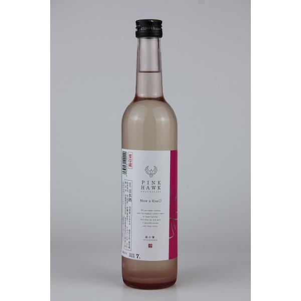 日本酒　越の鷹　乳酸系低アルコール酒　PINK HAWK　500ml